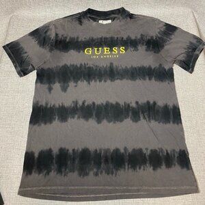 Vintage Guess shirt tie-dye black and gray